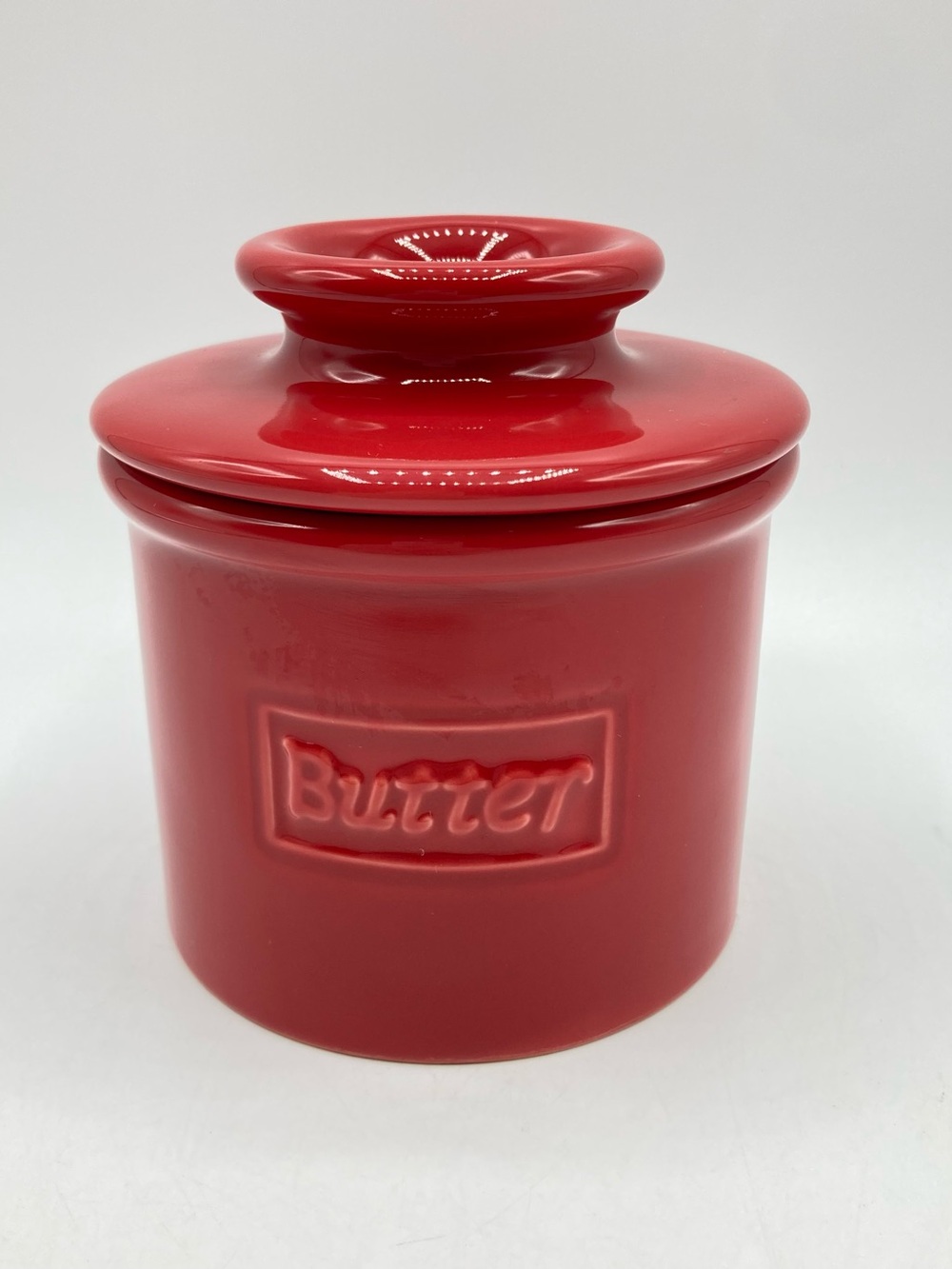 The Original Butter Bell Crock by L Tremain 2020 Red Gloss Beurre French